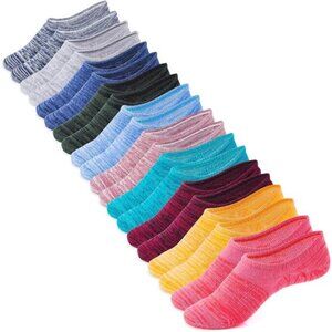 Womens No Show Socks Low Cut Anti Slip Invisible Liner Athletic 10 Pairs